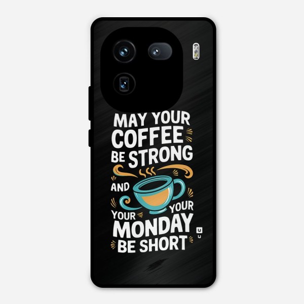 Strong Coffee Metal Back Case for iQOO 12