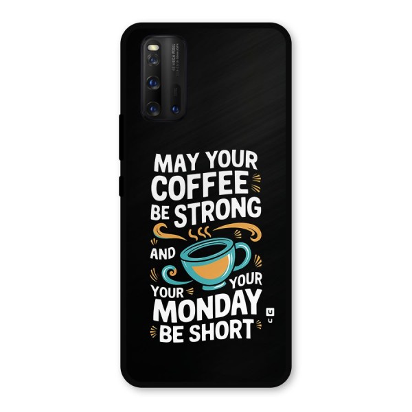 Strong Coffee Metal Back Case for iQOO 3