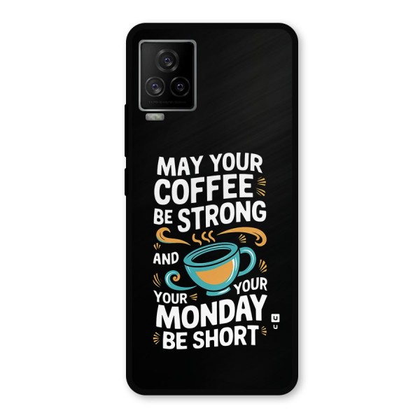 Strong Coffee Metal Back Case for iQOO 7 Legend 5G