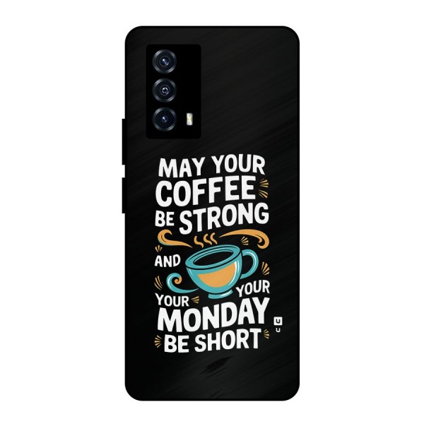 Strong Coffee Metal Back Case for iQOO Z5