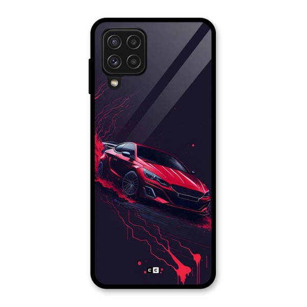 Stunning Car Glass Back Case for Galaxy A22 4G