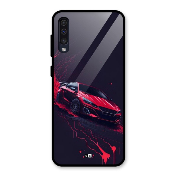 Stunning Car Glass Back Case for Galaxy A50