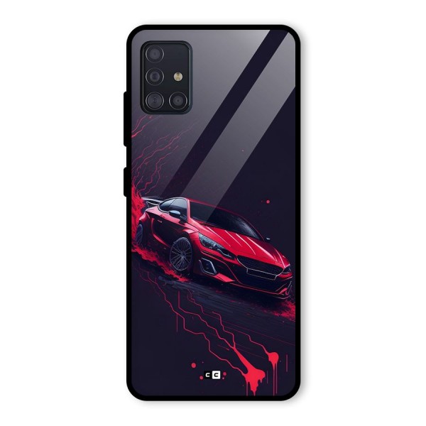 Stunning Car Glass Back Case for Galaxy A51