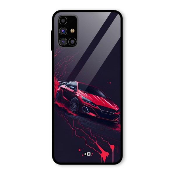 Stunning Car Glass Back Case for Galaxy M31s