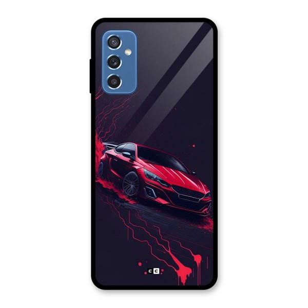 Stunning Car Glass Back Case for Galaxy M52 5G