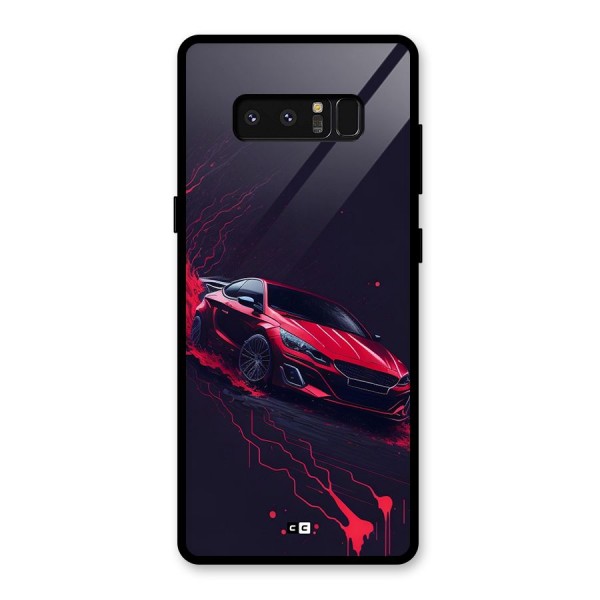 Stunning Car Glass Back Case for Galaxy Note 8