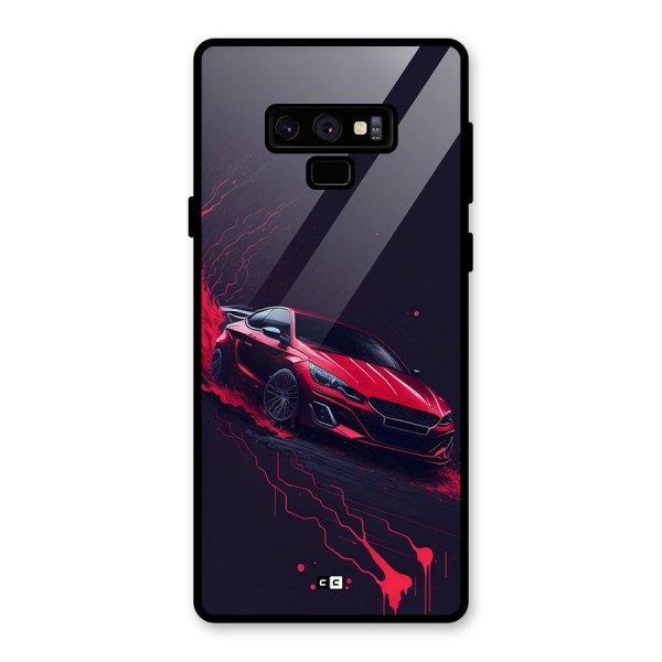 Stunning Car Glass Back Case for Galaxy Note 9