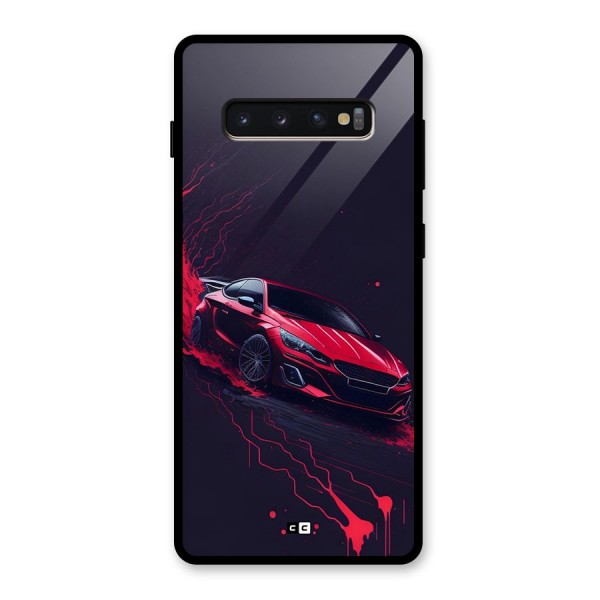 Stunning Car Glass Back Case for Galaxy S10 Plus