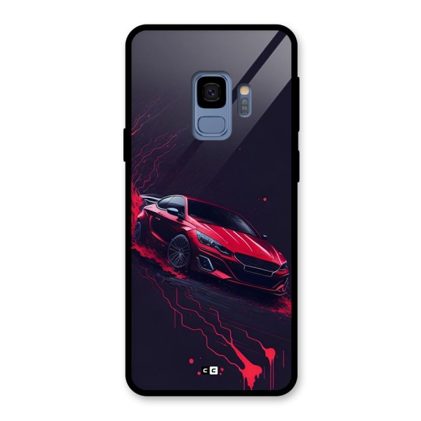 Stunning Car Glass Back Case for Galaxy S9