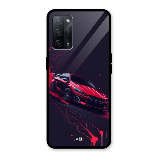 Stunning Car Glass Back Case for Oppo A53s 5G