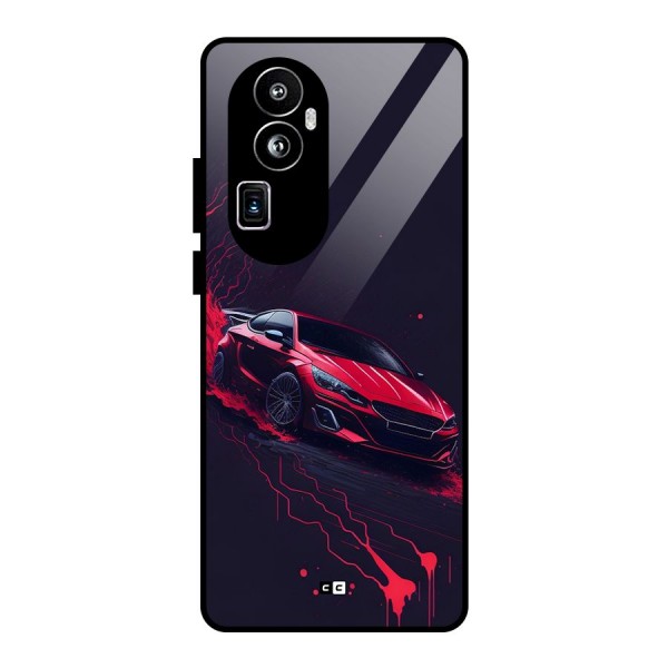 Stunning Car Glass Back Case for Oppo Reno10 Pro Plus