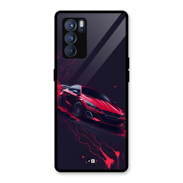 Stunning Car Glass Back Case for Oppo Reno6 Pro 5G