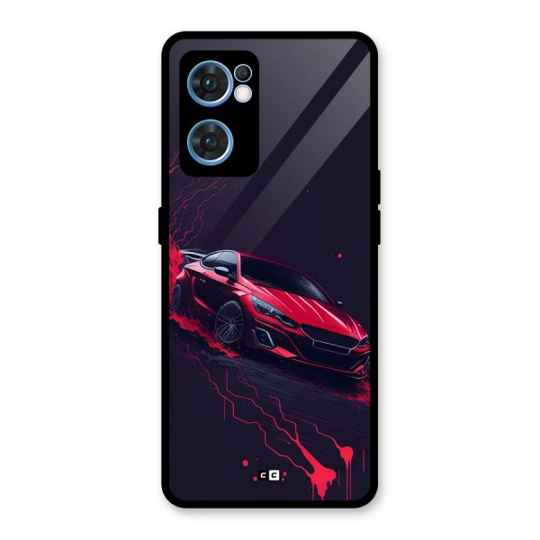 Stunning Car Glass Back Case for Oppo Reno7 5G