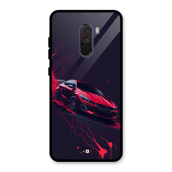 Stunning Car Glass Back Case for Poco F1