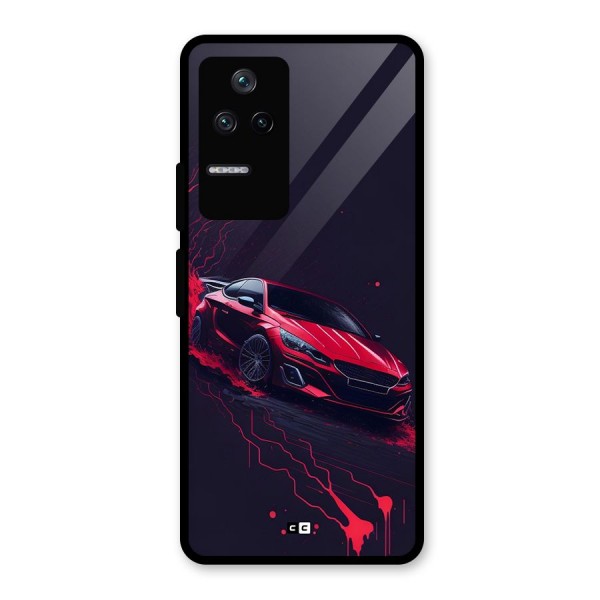 Stunning Car Glass Back Case for Poco F4 5G