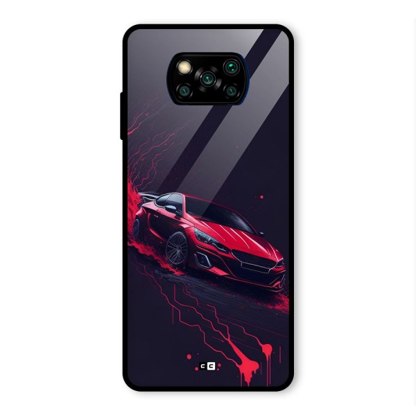 Stunning Car Glass Back Case for Poco X3 Pro