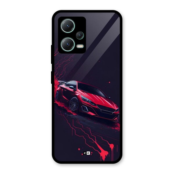 Stunning Car Glass Back Case for Poco X5