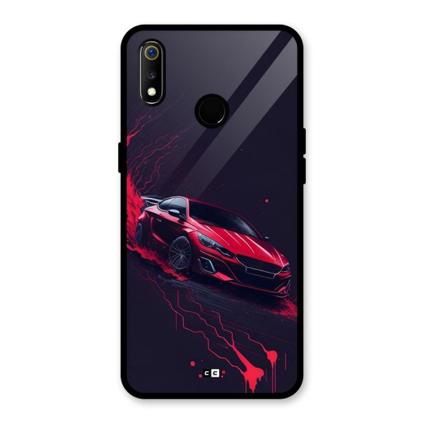 Stunning Car Glass Back Case for Realme 3