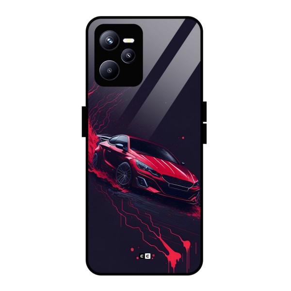 Stunning Car Glass Back Case for Realme C35