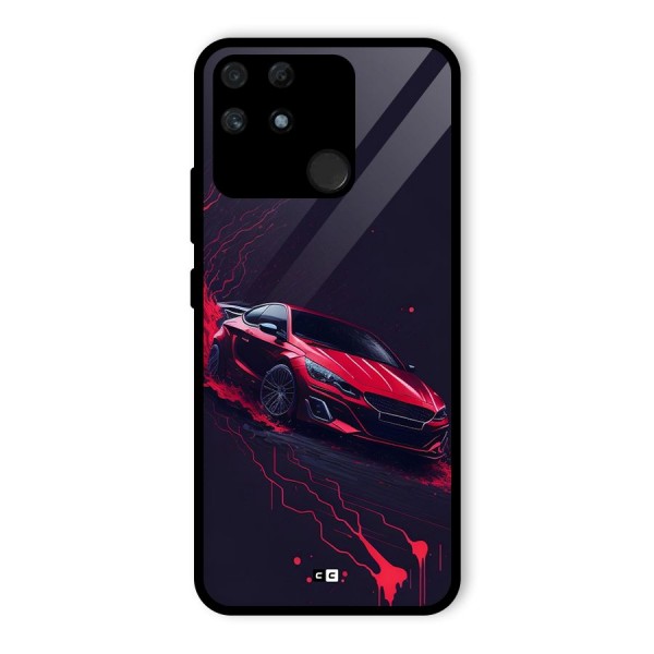 Stunning Car Glass Back Case for Realme Narzo 50A