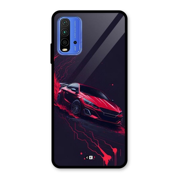 Stunning Car Glass Back Case for Redmi 9 Power