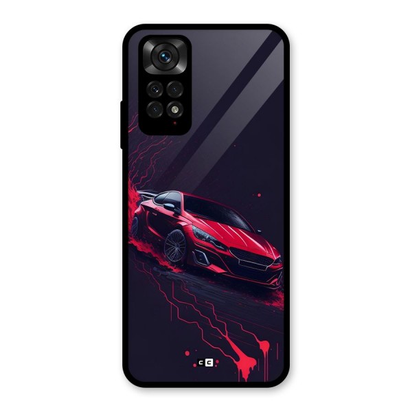 Stunning Car Glass Back Case for Redmi Note 11S