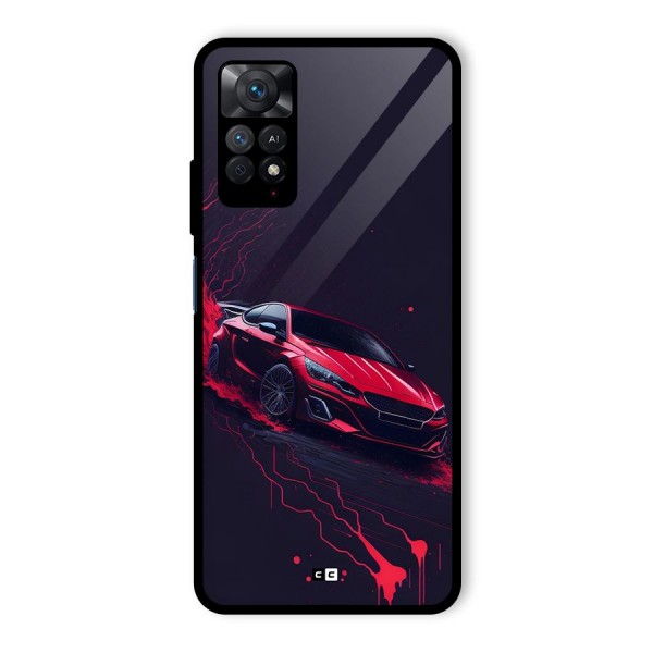 Stunning Car Glass Back Case for Redmi Note 11 Pro