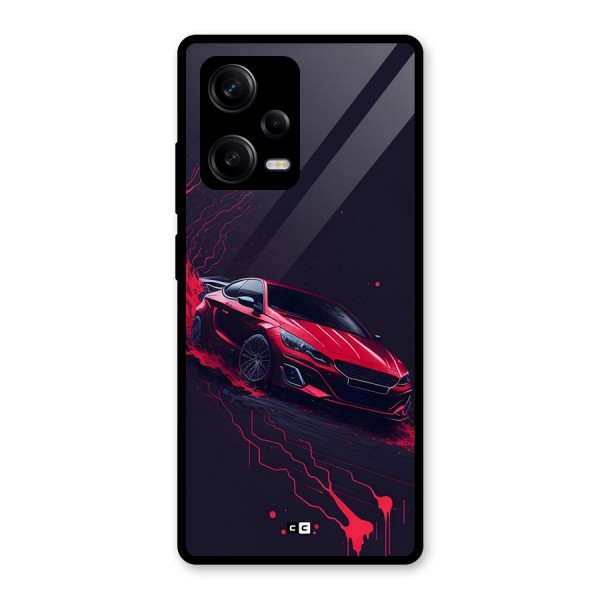 Stunning Car Glass Back Case for Redmi Note 12 Pro