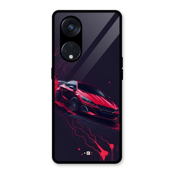 Stunning Car Glass Back Case for Reno8 T 5G