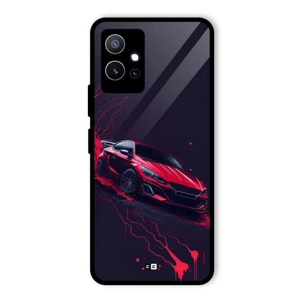 Stunning Car Glass Back Case for Vivo T1 5G