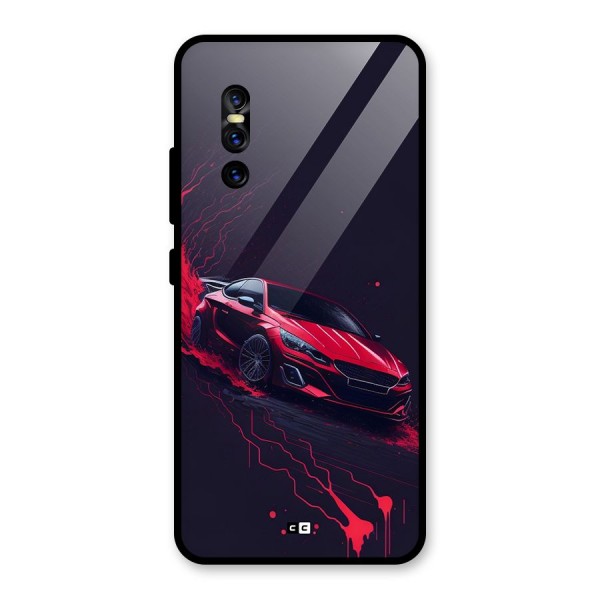 Stunning Car Glass Back Case for Vivo V15 Pro