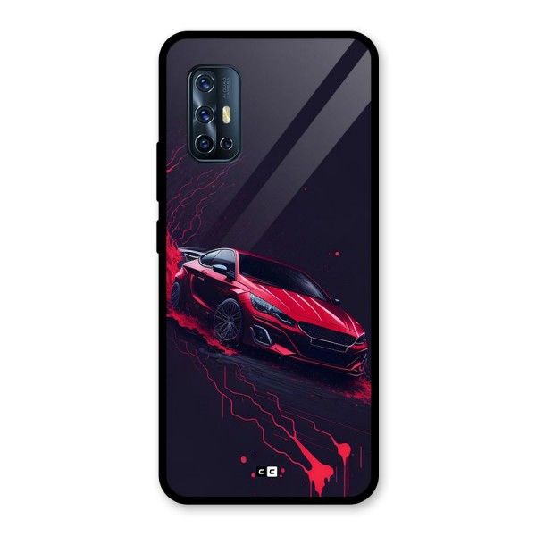 Stunning Car Glass Back Case for Vivo V17