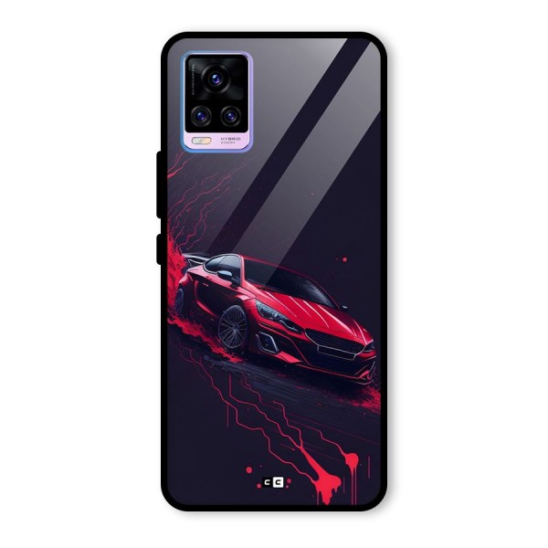 Stunning Car Glass Back Case for Vivo V20 Pro