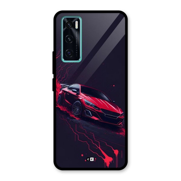 Stunning Car Glass Back Case for Vivo V20 SE