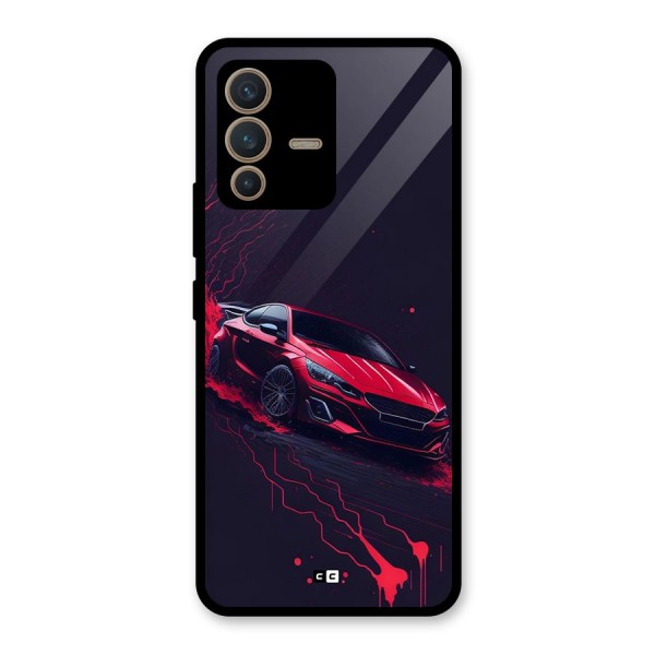 Stunning Car Glass Back Case for Vivo V23 5G