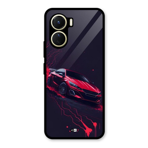 Stunning Car Glass Back Case for Vivo Y56