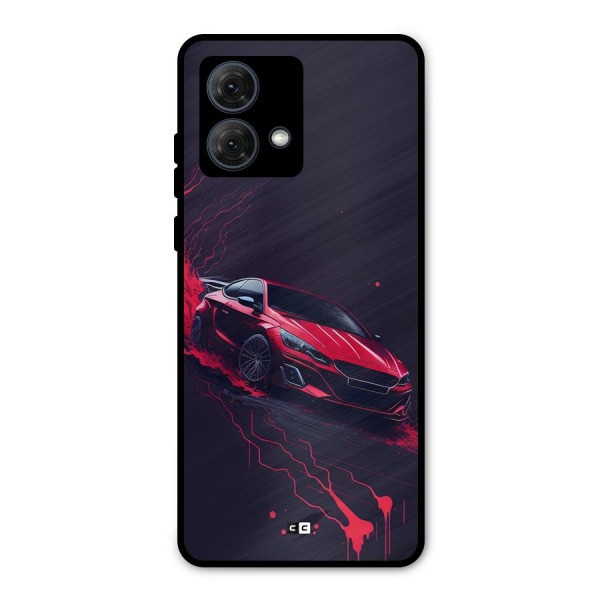 Stunning Car Metal Back Case for Moto G84