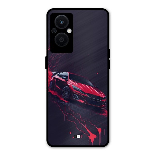 Stunning Car Metal Back Case for Oppo F21 Pro 5G