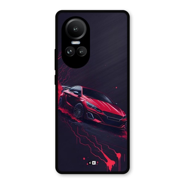 Stunning Car Metal Back Case for Oppo Reno10