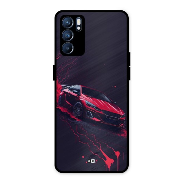 Stunning Car Metal Back Case for Oppo Reno6 5G