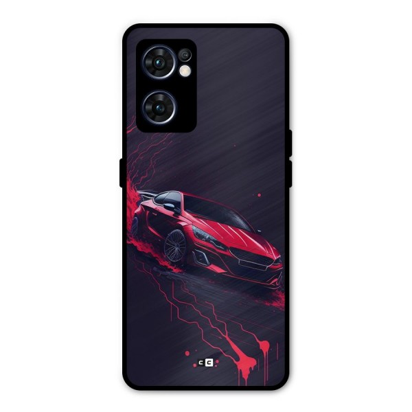 Stunning Car Metal Back Case for Oppo Reno7 5G