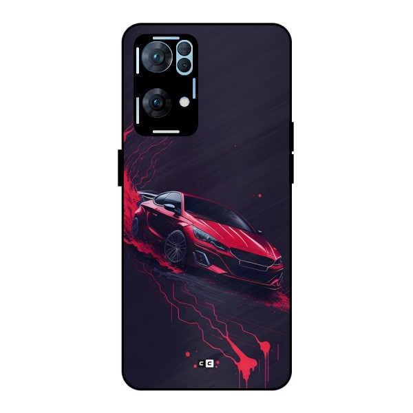 Stunning Car Metal Back Case for Oppo Reno7 Pro 5G