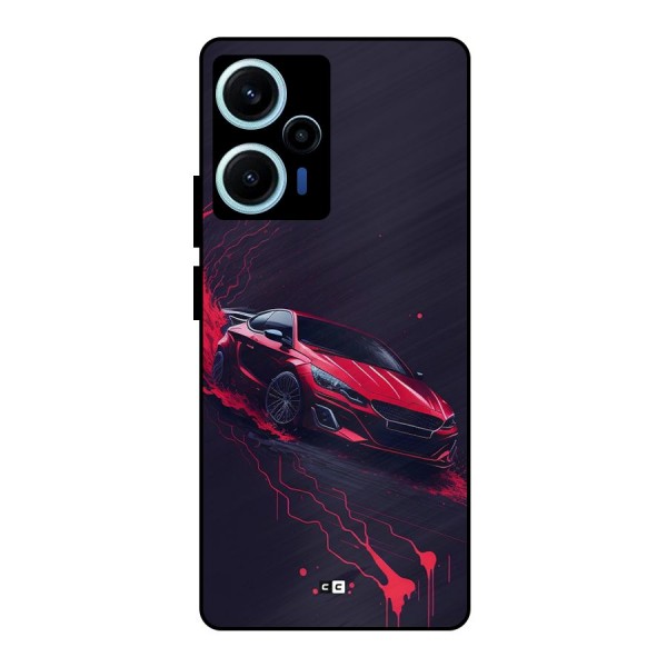 Stunning Car Metal Back Case for Poco F5