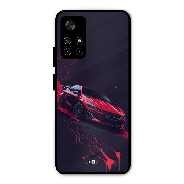 Stunning Car Metal Back Case for Poco M4 Pro 5G