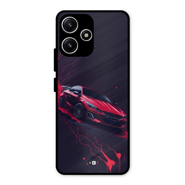 Stunning Car Metal Back Case for Poco M6 Pro