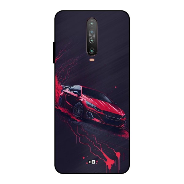 Stunning Car Metal Back Case for Poco X2