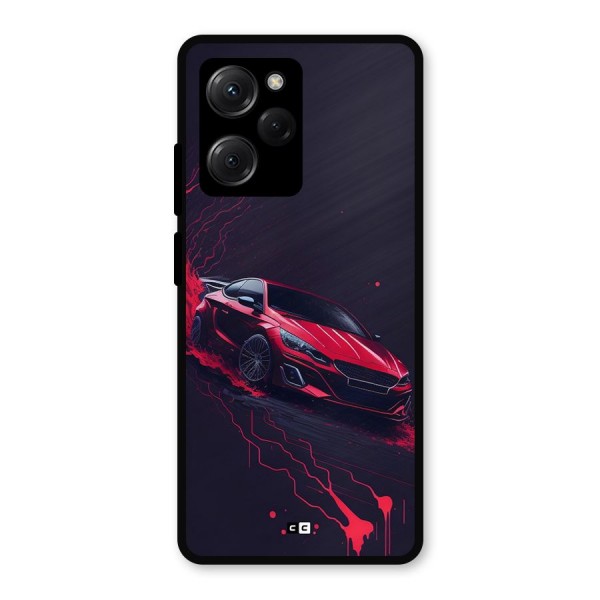 Stunning Car Metal Back Case for Poco X5 Pro