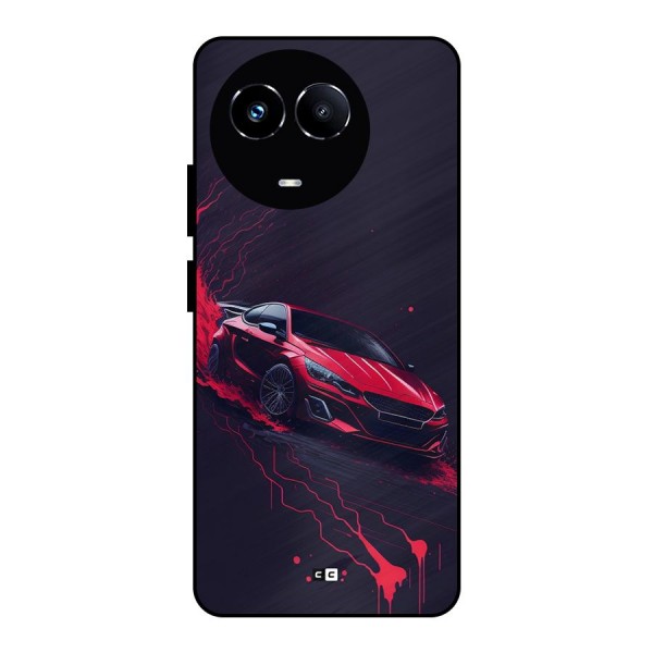 Stunning Car Metal Back Case for Realme 11X