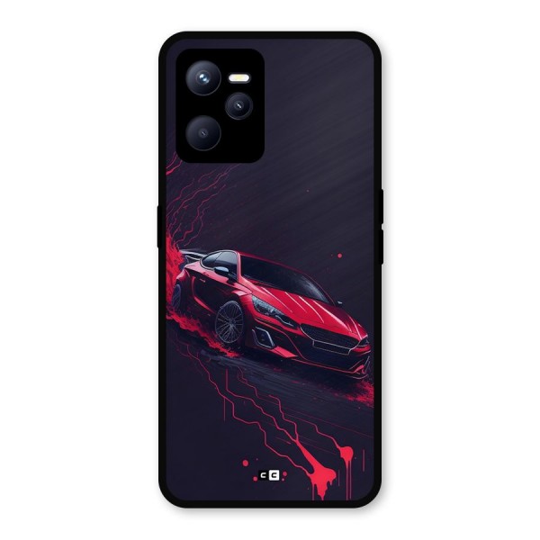 Stunning Car Metal Back Case for Realme C35