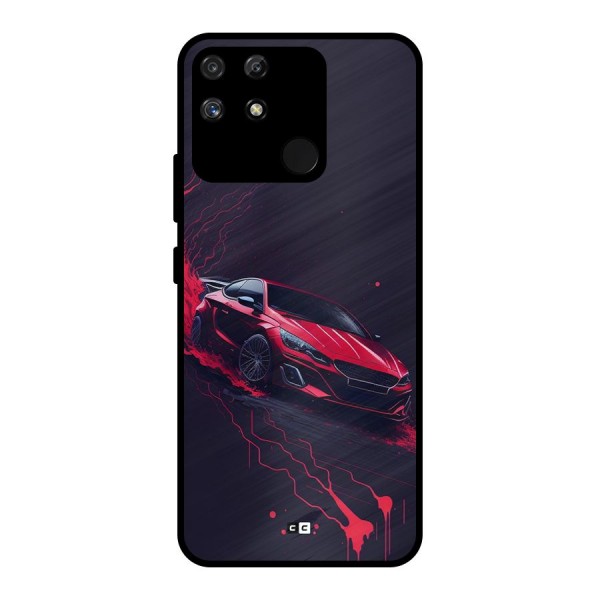 Stunning Car Metal Back Case for Realme Narzo 50A